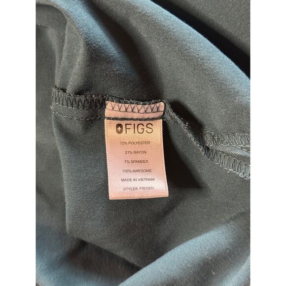 Figs Casma Three-Pocket Scrub Top CARRIBEAN BLUE Medium - Picture 5 of 6
